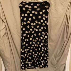 Charlotte Russe Sunflower Midi-Maxi Pencil Skirt